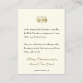 ハッチンソンクリスマス祈りの言葉 エンクロージャーカード (裏面)