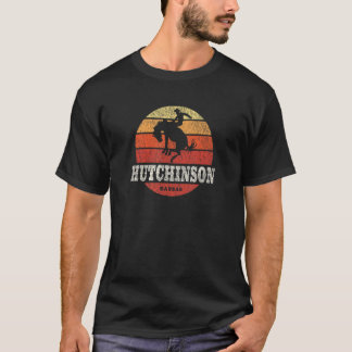 ハッチンソンKSヴィンテージカントリーウェスタンレトロ Tシャツ