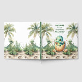 ハッチンパーソナライズされたグーン男の赤ちゃんゲストブック ゲストブック (全面)