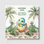 ハッチンパーソナライズされたグーン男の赤ちゃんゲストブック ゲストブック (正面)