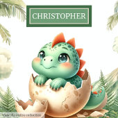 ハッチンユニークグーベビー恐竜パーソナライズされた クッション