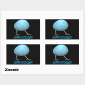 ハッチ日 長方形シール (シート)