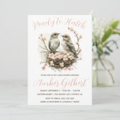 ハッチ準備ができて、巣の鳥の赤ちゃんシャワー 招待状 (スタンド正面)