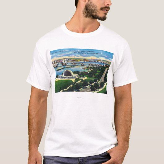ハッチ記念バンド貝、チャールズ川 Tシャツ (正面)
