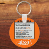 ハッチ警告のキーチェーン キーホルダー (正面)