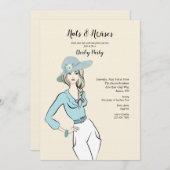 ハッツアンドホースダービーパーティの招待状 招待状 (正面/裏面)