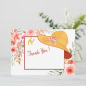 ハッツウースアンドフラワーズデビーテーマありがとう 招待状 (スタンド正面)