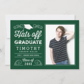 ハッツオフ編集可能カラー目盛招待状 招待状 (正面)