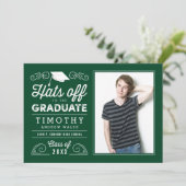 ハッツオフ編集可能カラー目盛招待状 招待状 (スタンド正面)