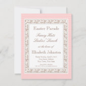 ハッツファンシーアンドボンネツブルンチイースター 招待状 (裏面)