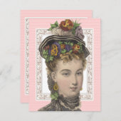 ハッツファンシーアンドボンネツブルンチイースター 招待状 (正面/裏面)