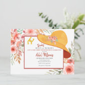 ハッツ・ウース・アンド・フラワーズ・デビー・テーマ・バースデー・パーティー 招待状 (スタンド正面)