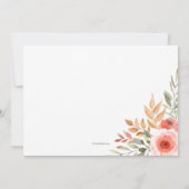 ハッツ・ウース・アンド・フラワーズ・デビー・テーマ・バースデー・パーティー 招待状 (裏面)