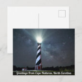 ハッテラス岬からの挨拶 ポストカード (正面/裏面)