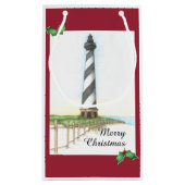 ハッテラス岬の灯台休日のギフトバッグ スモールペーパーバッグ (裏面)