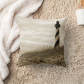 ハッテラス岬の灯台 クッション (ブランケット)