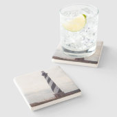 ハッテラス岬の灯台 ストーンコースター (横)