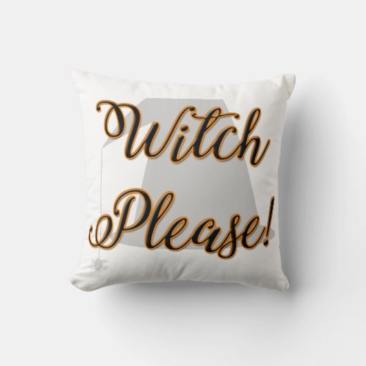 ハットで面白いハロウィーンを楽しんで下さい クッション (正面)