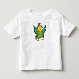 ハットで魔法使いとしてオウム トドラーTシャツ