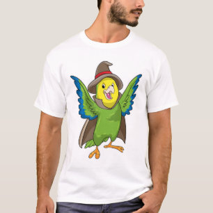 ハットで魔法使いとしてオウム Tシャツ
