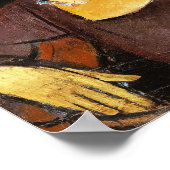 ハットとネックレス付きジャンヌ・ヘブテルヌ,モディリアーニ ポスター (角)