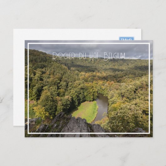 ハットの岩からの有名な景色, ベルギー シーズンポストカード (正面/裏面)