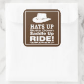 ハットアップお尻サドルアップライド! スクエアシール (バッグ)