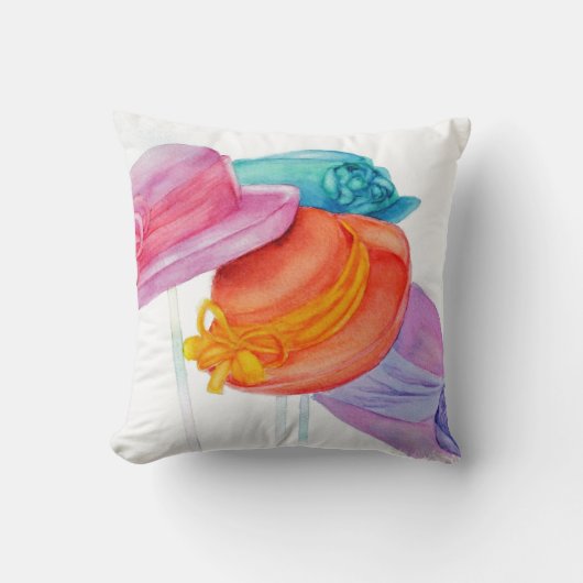 ハットオフおもしろい クッション (正面)