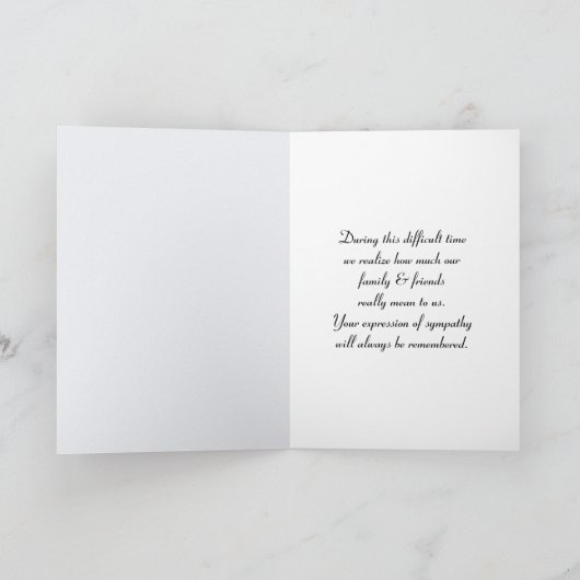 ハットオンウィッカーチェア悔やみや弔慰サンキューカード カード (内部)