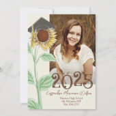 ハットカントリーによるひまわり卒業発表 招待状 (正面)