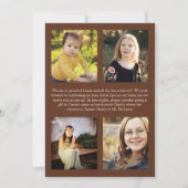 ハットカントリーによるひまわり卒業発表 招待状 (裏面)