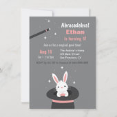 ハットキッズ魔法をテーマにした誕生日パーティー 招待状 (正面)