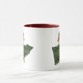 ハットクリスマスツリーコーヒーマグのメリークリスマススロース マグカップ (中央)