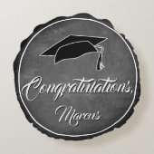 ハットシャルボード卒業祝い ラウンドクッション (裏面)