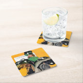 ハットチェックガール スクエアペーパーコースター (インサイチュ)