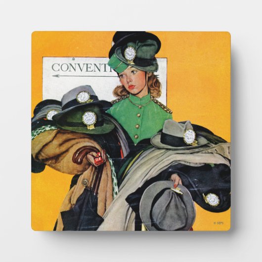 ハットチェックガール フォトプラーク (正面)