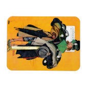 ハットチェックガール マグネット (横)