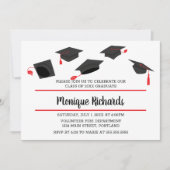 ハットトスエレガント卒業パーティー招待状 招待状 (正面)