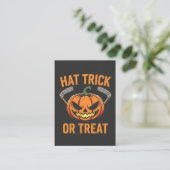 ハットトリックまたはハロウィン不気味アイスホッケー 名刺 (スタンド正面)