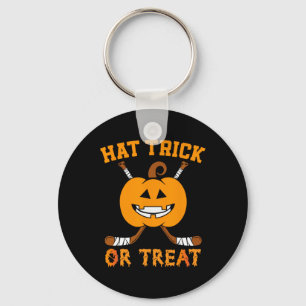 ハットトリックまたは治療おもしろいアイスホッケーハロウィーンコスム キーホルダー