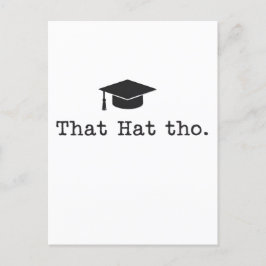 ハットトーおもしろい家族の友だち卒業 ポストカード