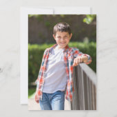 ハットドッグの写真を使った感謝カード – 子供のBBQクックアウトパーティー サンキューカード (裏面)