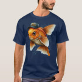 ハットノウルーズモバラクに金魚を煮込む Tシャツ (正面)
