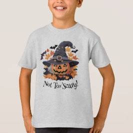 ハットハロウィンの魔女ジャック・オ・ランタン Tシャツ