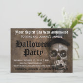 ハットハロウィン不気味付き怖い怖い怖いスカル 招待状 (スタンド正面)