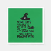 ハットハロウィーンに置かなければならない日の一部 スタンダードカクテルナプキン (正面)