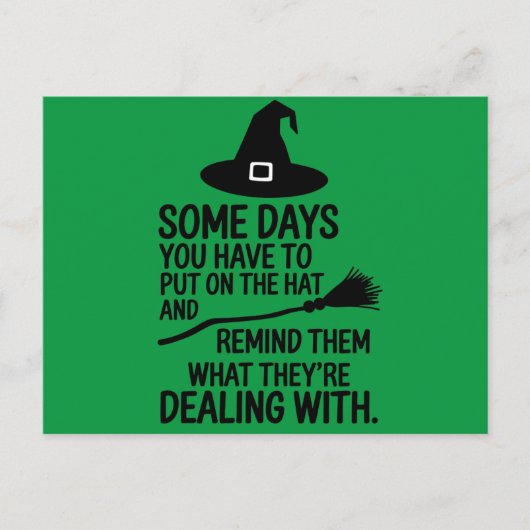 ハットハロウィーンに置かなければならない日の一部 ポストカード (正面)