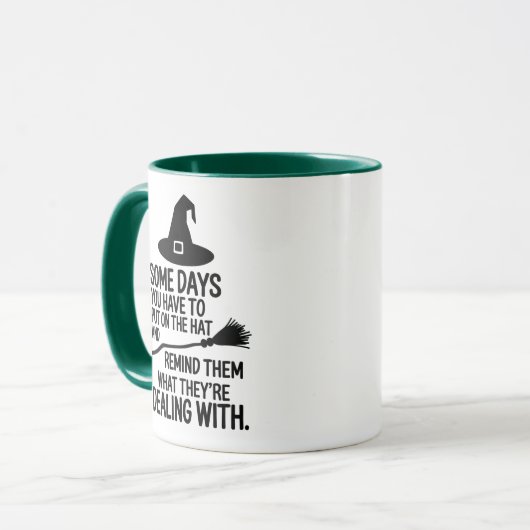 ハットハロウィーンに置かなければならない日の一部 マグカップ (正面左)