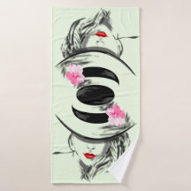 ハットバスタオル付き女性 – カスタム色