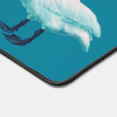 ハットバードアート予測できな付きおもしろい白鳥 デスクマット (コーナー)